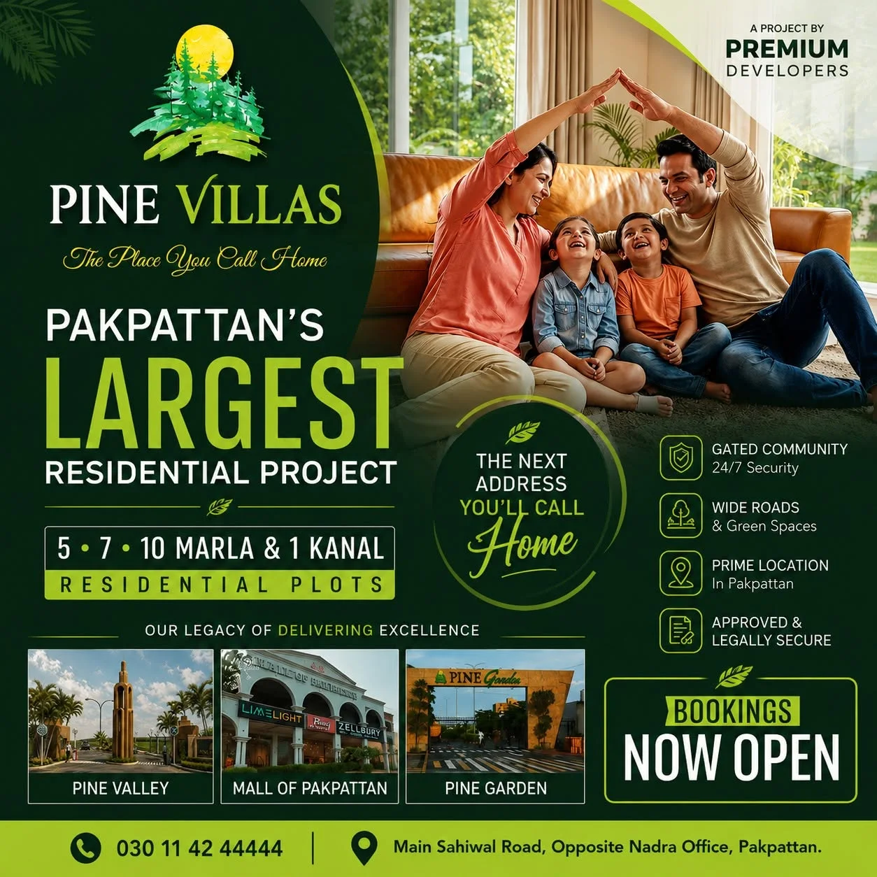 Official Pine Villas project poster