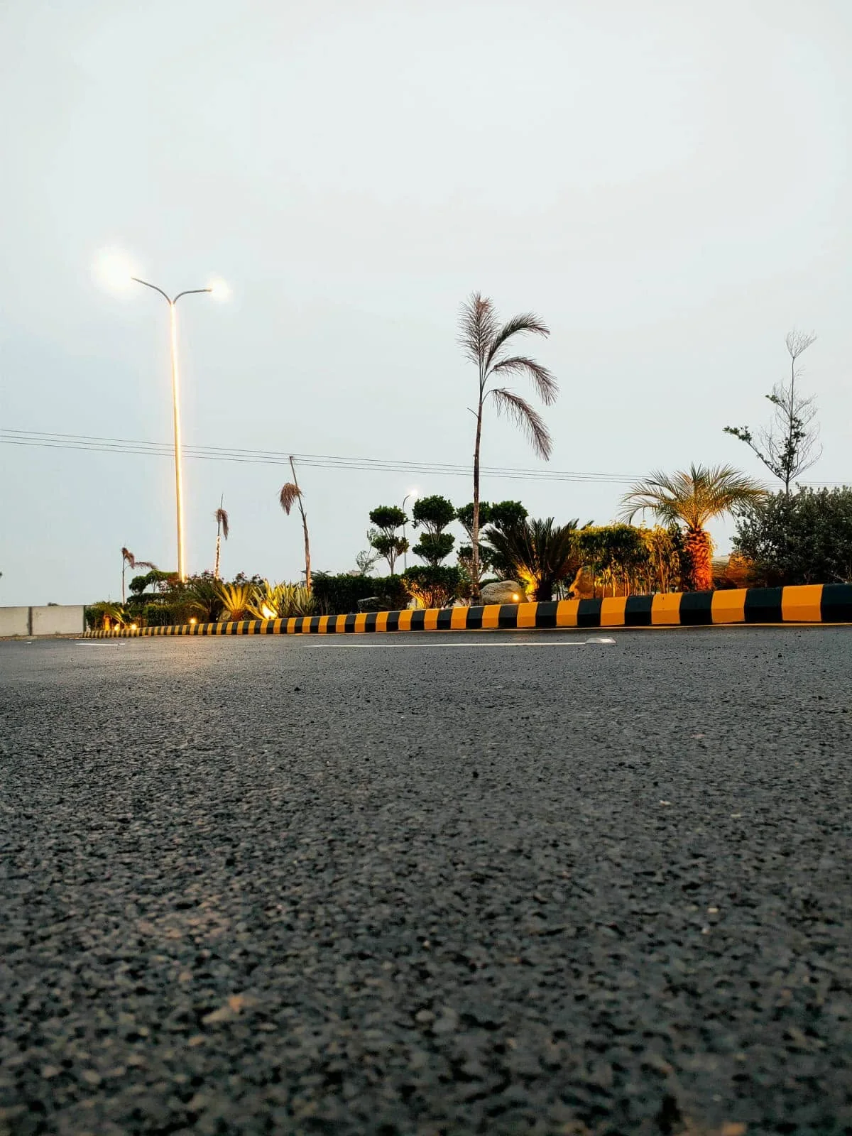 Pine Villas landscaped site area in Pakpattan